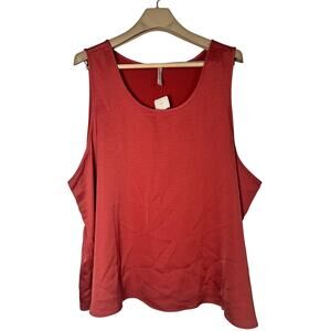 Fabletics Sleep Tank NWT Size 3X Terra Cotta Scoop Neck Sleep Shirt